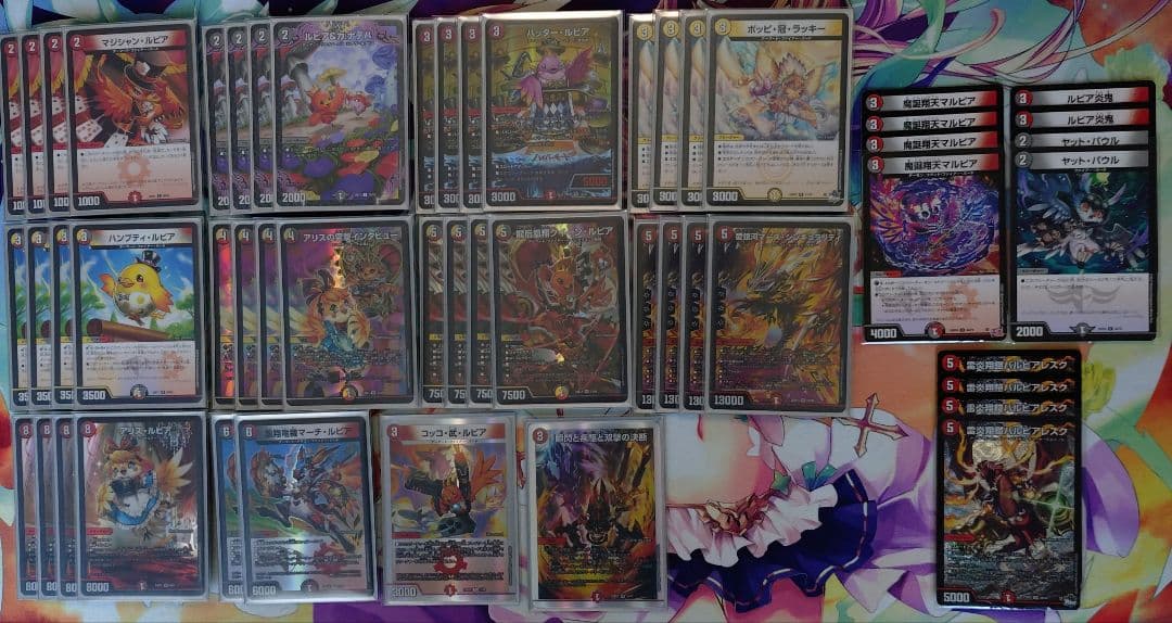 デイガファイアーバード　構築デッキ　スリーブ付き