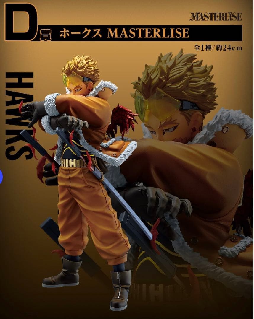まるこす 一番くじ 僕のヒーローアカデミア 紡ぐ力 D賞ホークスフィギュア