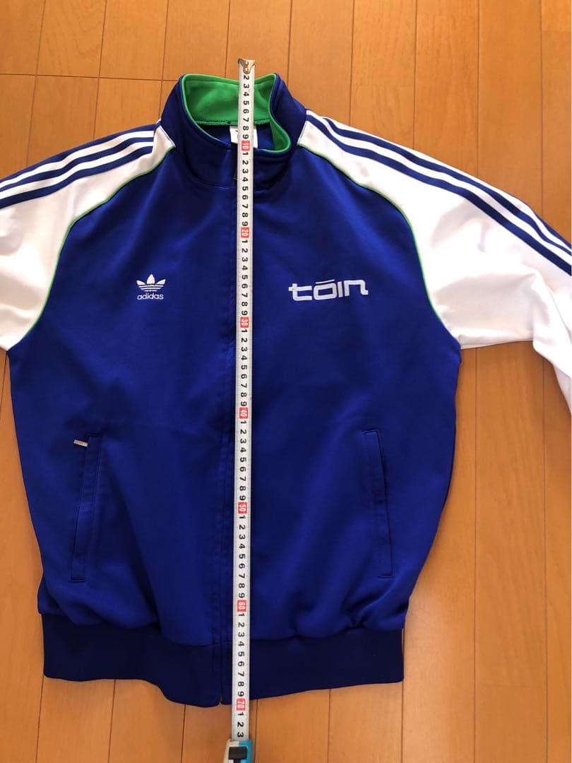 adidas トレーニングジャージ 青　桐蔭学園　上下
