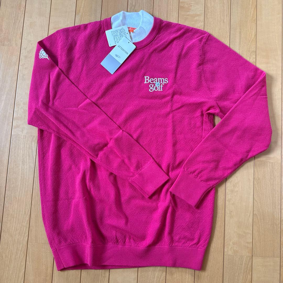 BEAMS GOLF ピンク セーター Mサイズ