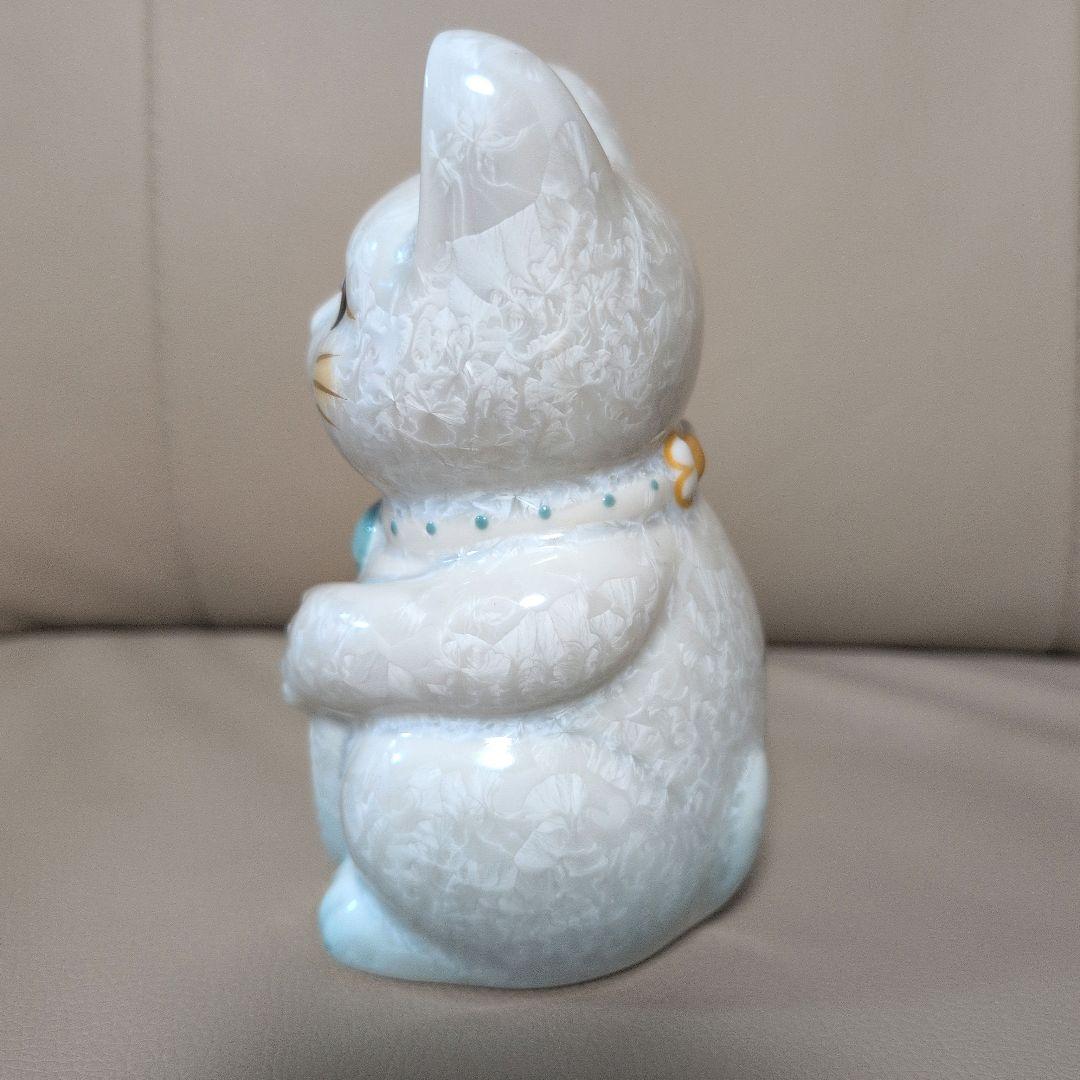 【箱付】陶あん　陶葊　招き猫　花結晶　京焼　清水焼　猫