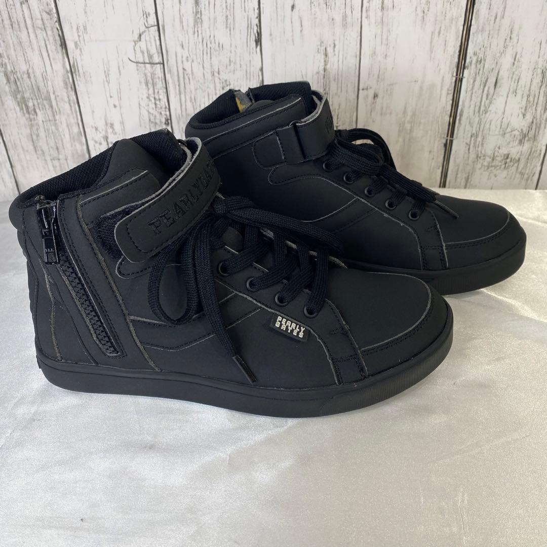 PEARLY GATES ゴルフシューズ ハイカット23.5cm 黒　ブラック