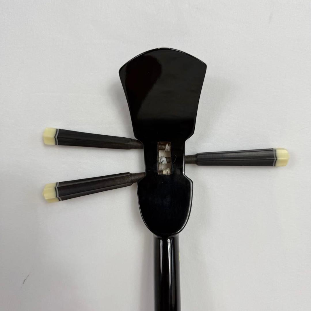 【美品】沖縄三味線 蛇皮（合皮） ソフトケース付き　87-7