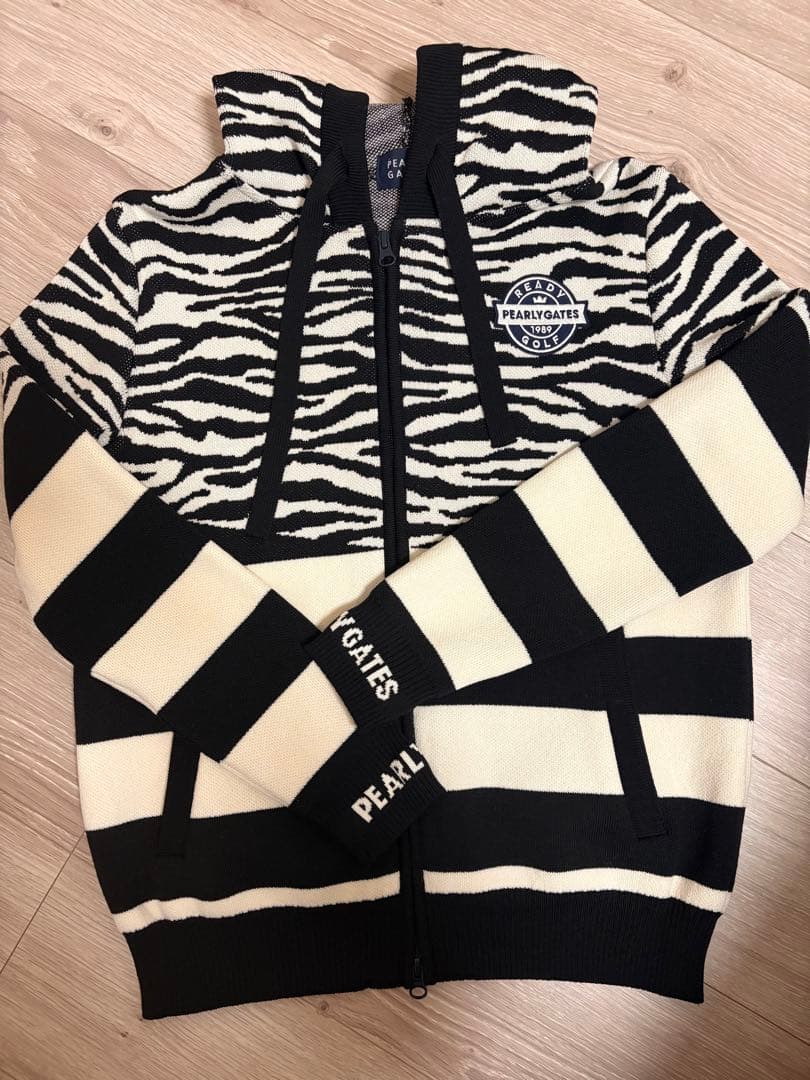 PEARLY GATES ゼブラ柄セーター サイズ1
