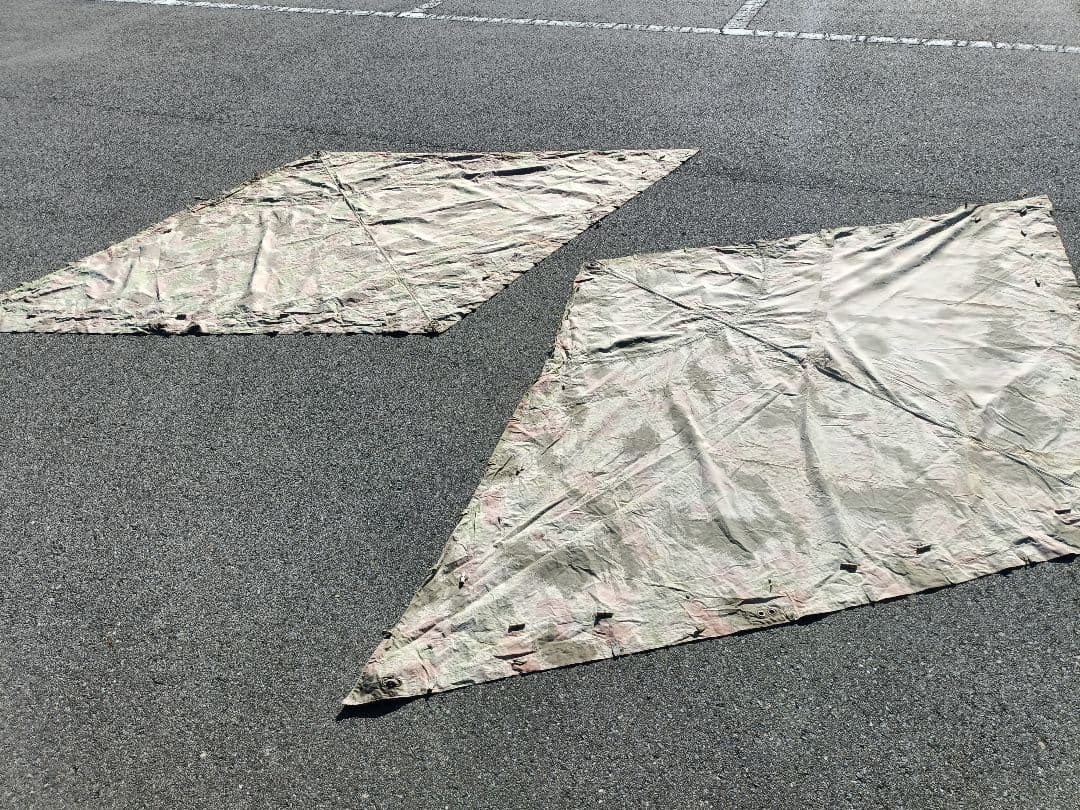 【軍幕】チェコスロバキア軍 初期菱形 2枚 クラウドカモ