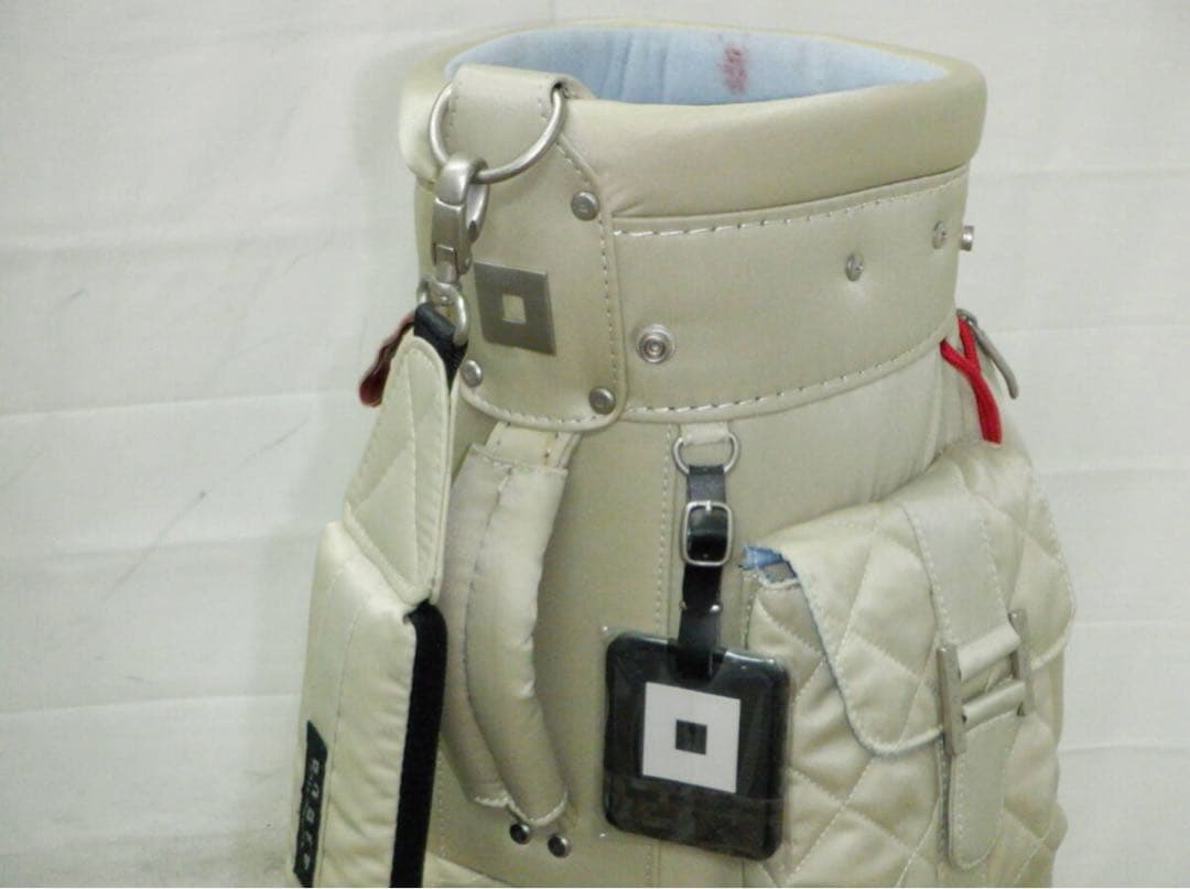 ONOFF オノフ ツイル 8.5型 キャディバック アイボリー ゴルフバッグ