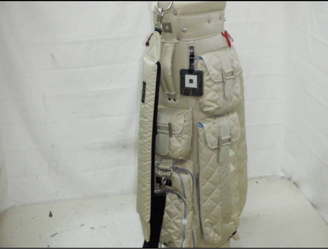 ONOFF オノフ ツイル 8.5型 キャディバック アイボリー ゴルフバッグ