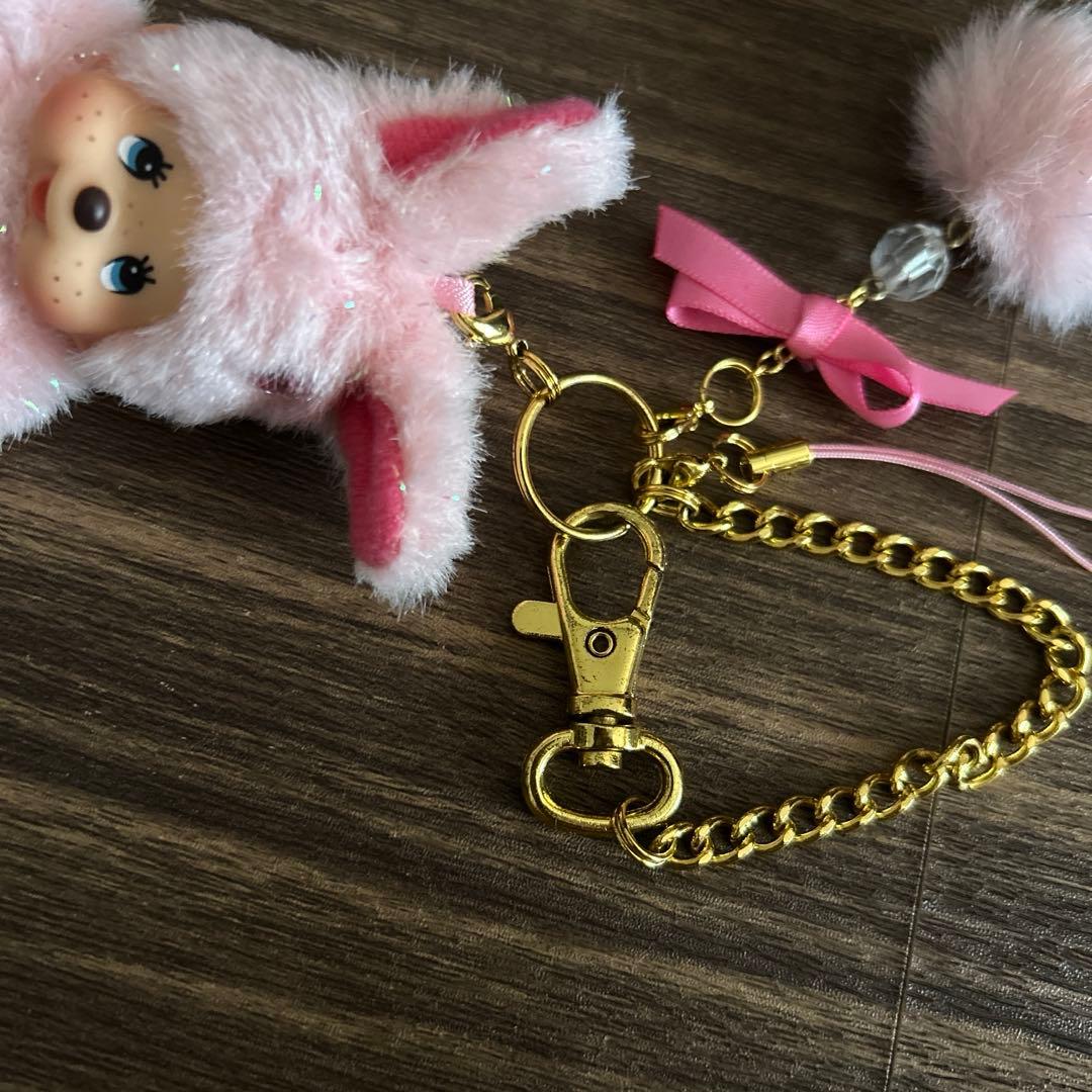 モンチッチ　チムたん　レア　ラメ　ぬいぐるみ　ストラップ　キーホルダー　レトロ