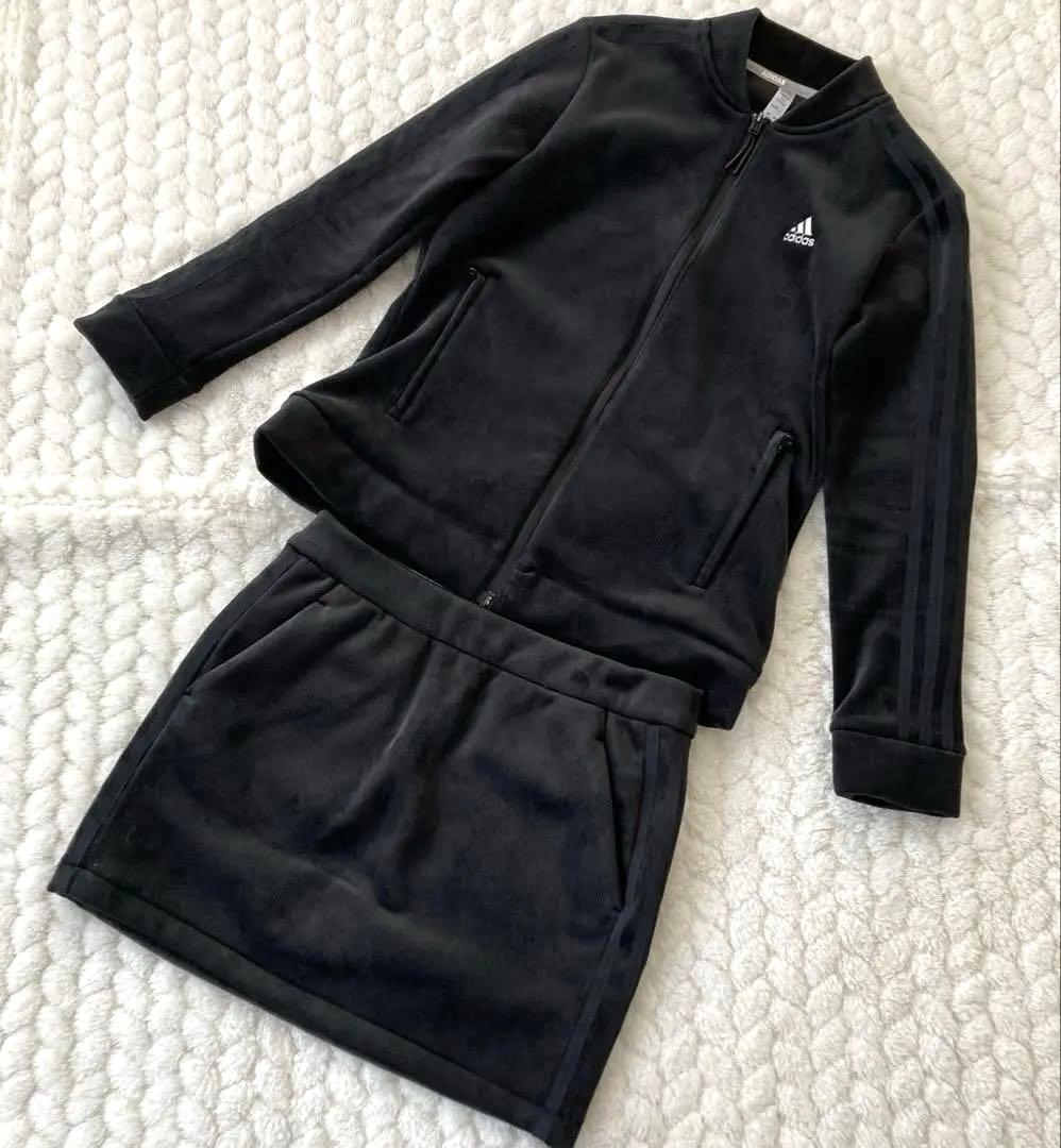 【美品】アディダス ゴルフウェア セットアップ2点 長袖 スカート レディース