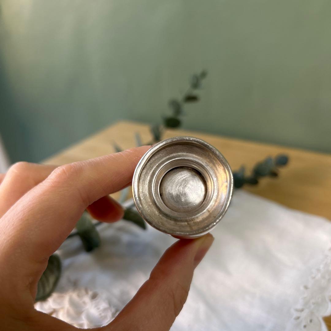 1803年イギリス製アンティーク　純銀調味料入れ