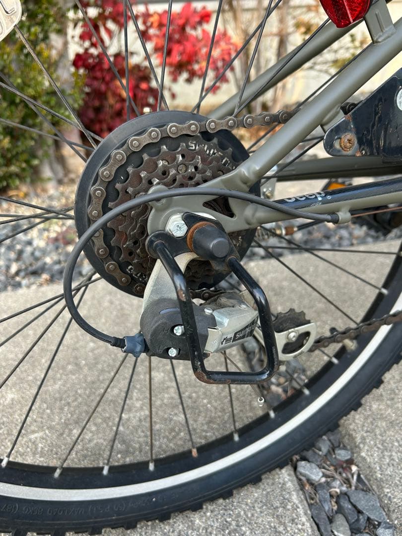 Jeep 子供用自転車 7段変速 オリーブグリーン 『直接取引き限定半田市』