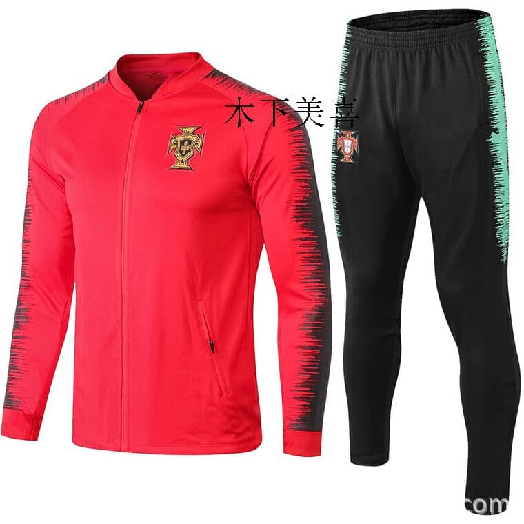 ポルトガルのサッカートレーニングサービス長袖セット秋と冬の足のズボンZ