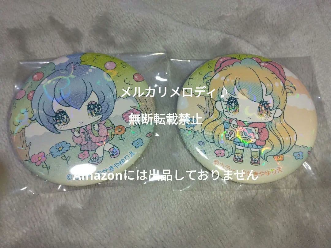 新世紀エヴァンゲリオン せきやゆりえ 缶バッジ アスカ レイ