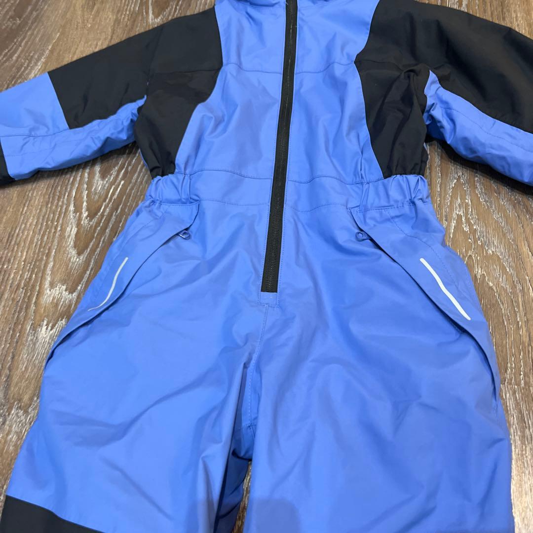 美品　ノースフェイス　スノーウェア 110ブルー 男の子　つなぎ　ワンピース