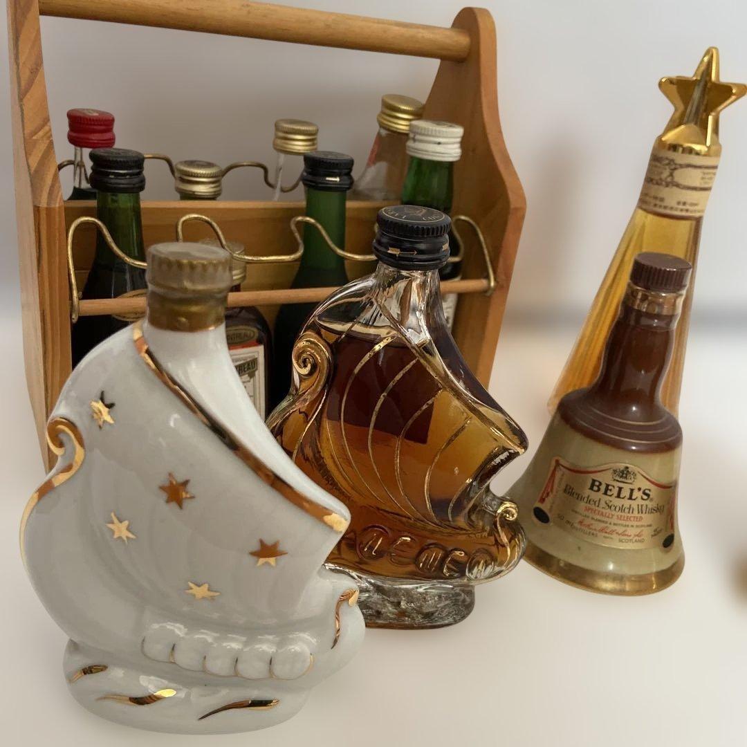 ウイスキー瓶セット（ベルズ、船型、星型）古酒