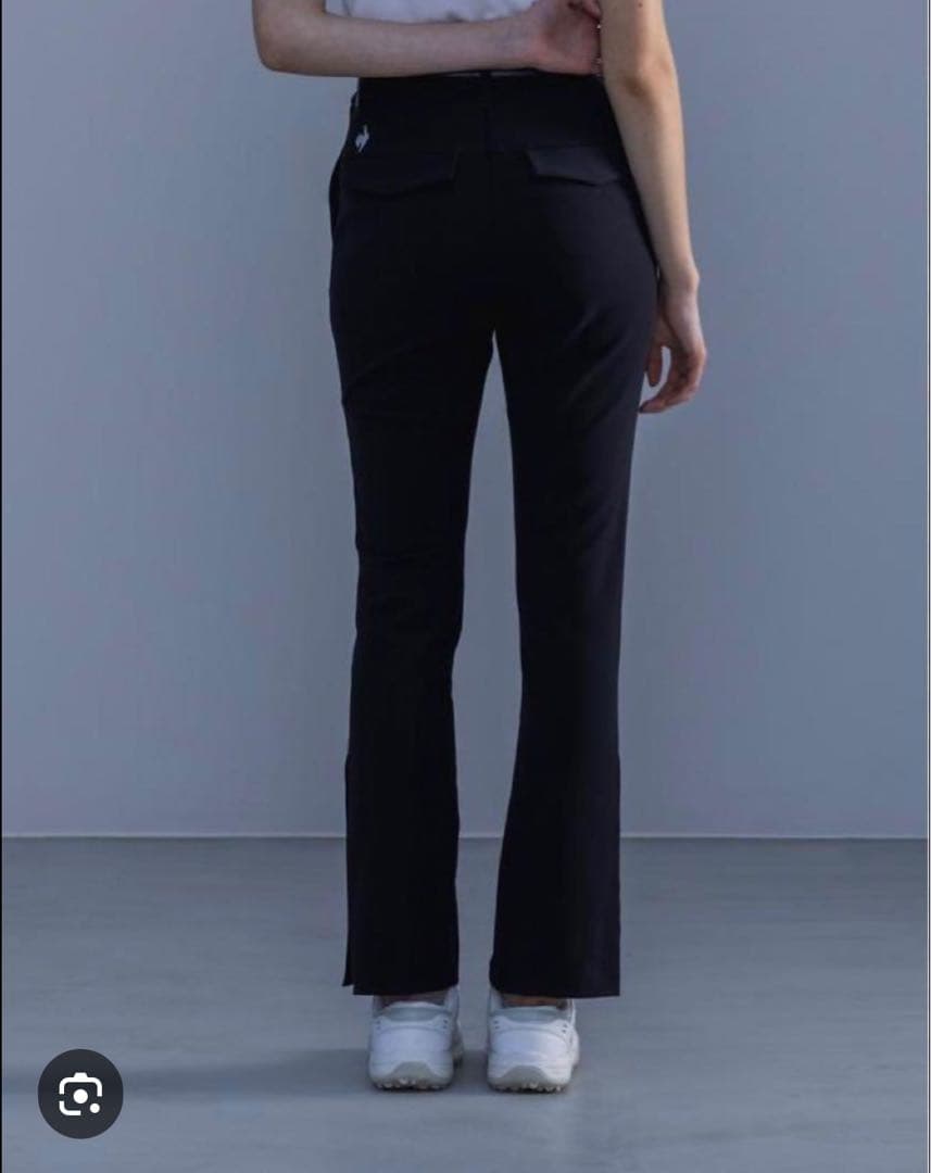 新品ルコックスポルティフ ゴルフ サイドスリットハイウエストパンツ Sサイズ