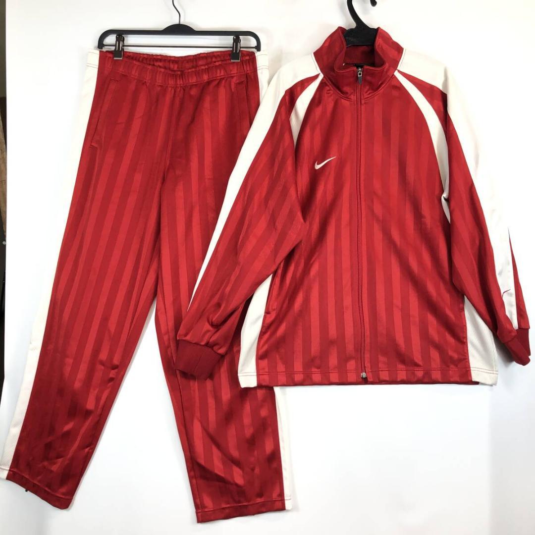00s 日本製 ナイキ トラックジャケット ジャージ セットアップ レッド