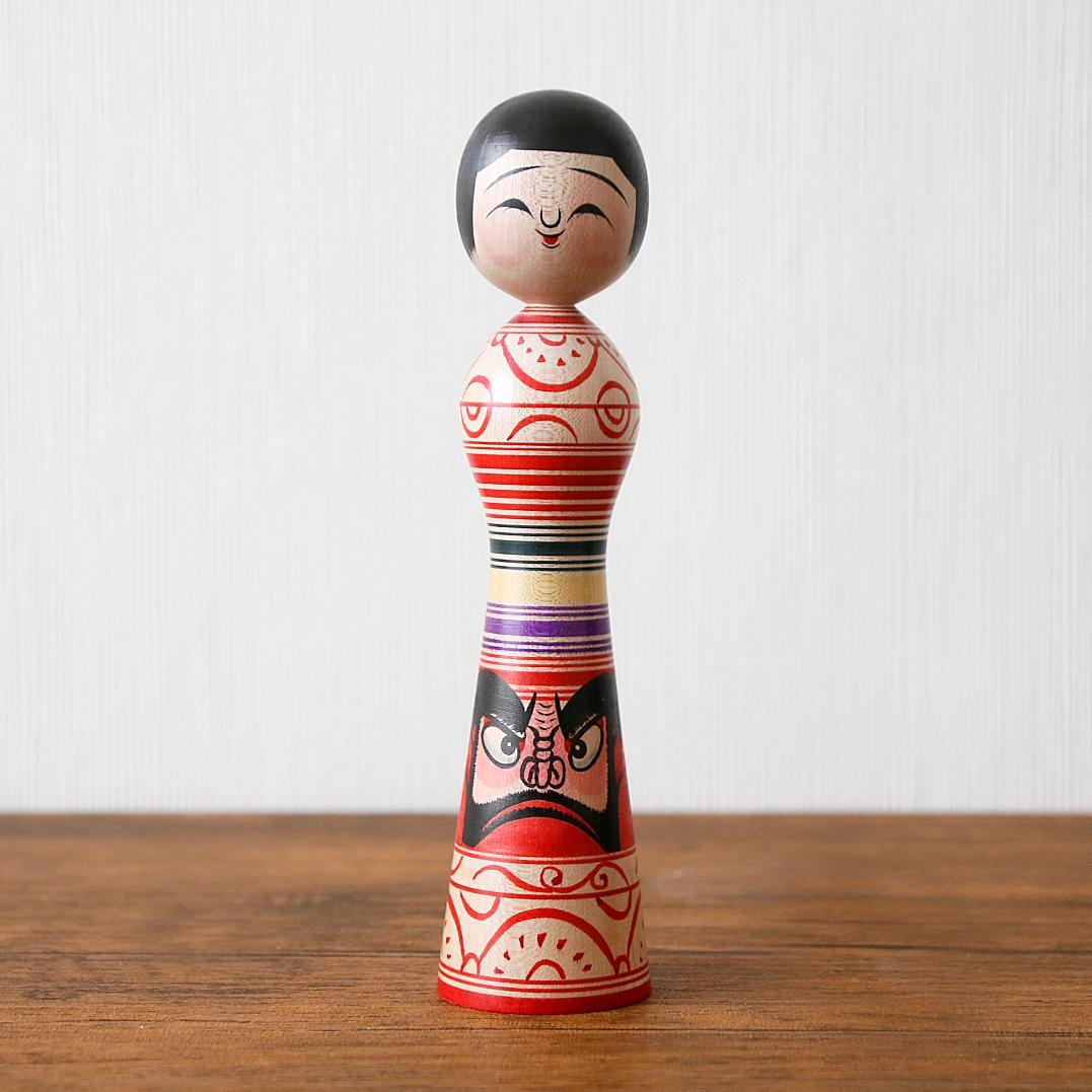 奥瀬鉄則 津軽こけし（23cm / 9in）