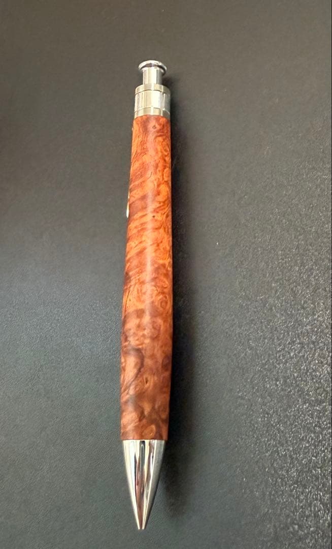 【新品未使用】工房楔 シャーペン0.5mmペンシルコルタ楔 花梨こぶ杢 木軸ペン