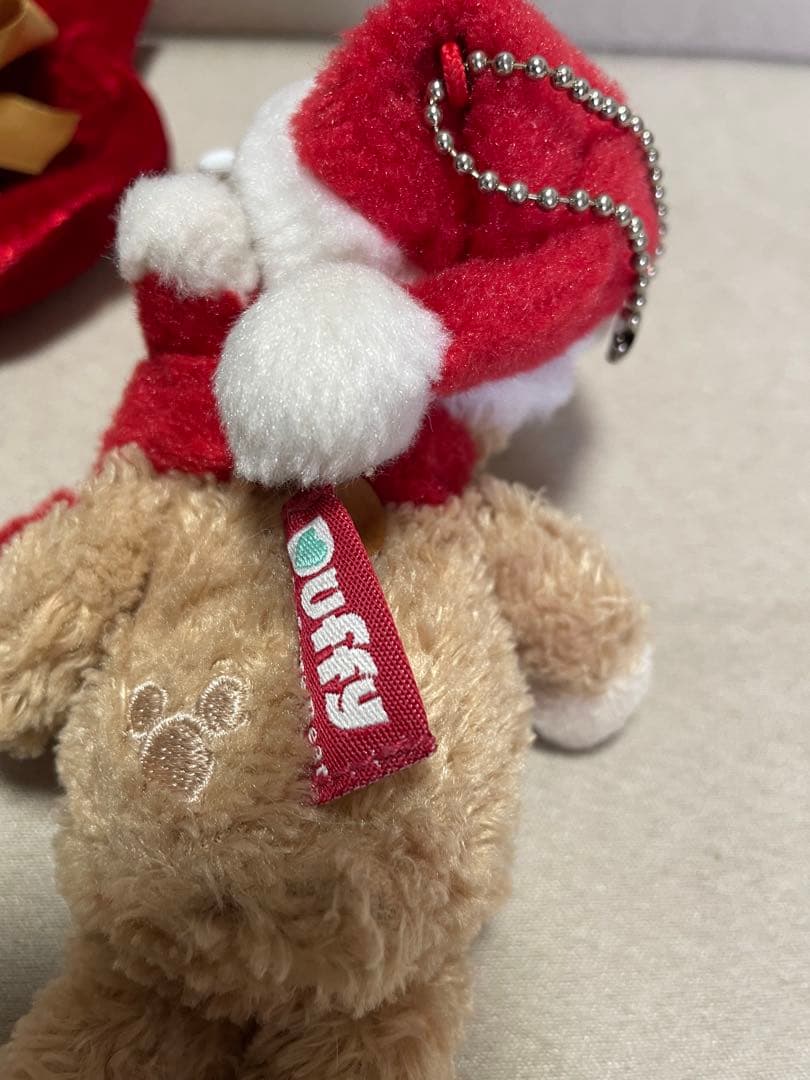 ディズニー　ダッフィー　赤ダグ　クリスマス限定　ストラップ