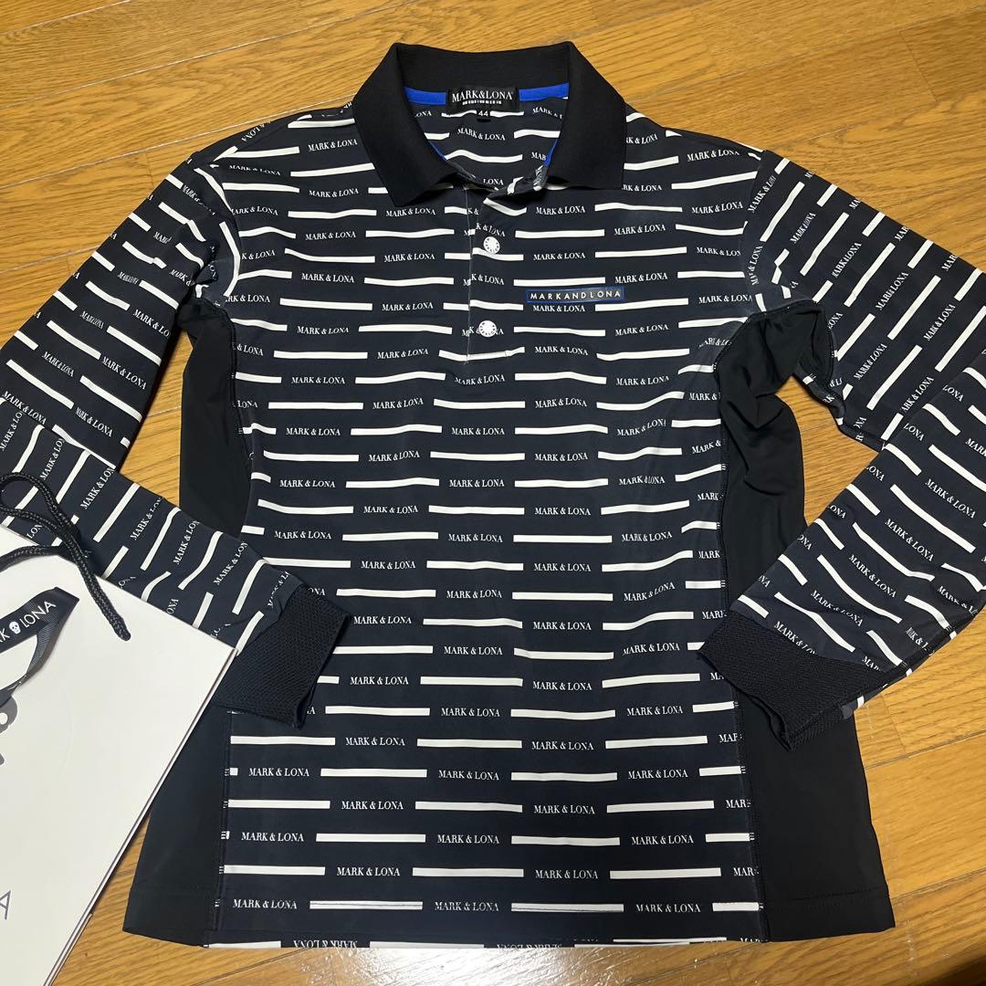 マークアンドロナ男性用長袖ポロシャツサイズ44