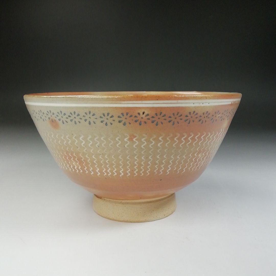 Ｔ５６０　茶碗　『御本三島　茶碗』『駕洛窯 造』　共箱　抹茶碗　茶道具