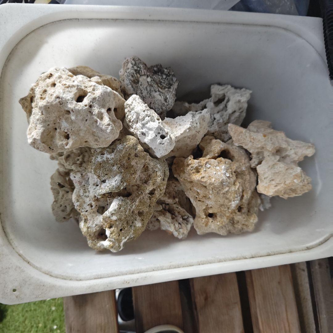 珊瑚です。 20キロ以上くらいはあると思います。 濾過層などにどうでしょうか？