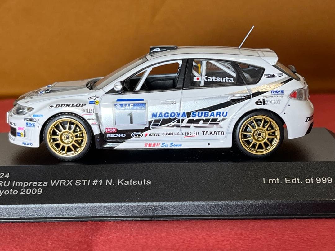 インプレッサWRX STI 勝田範彦1/43 ラックカラー限定版