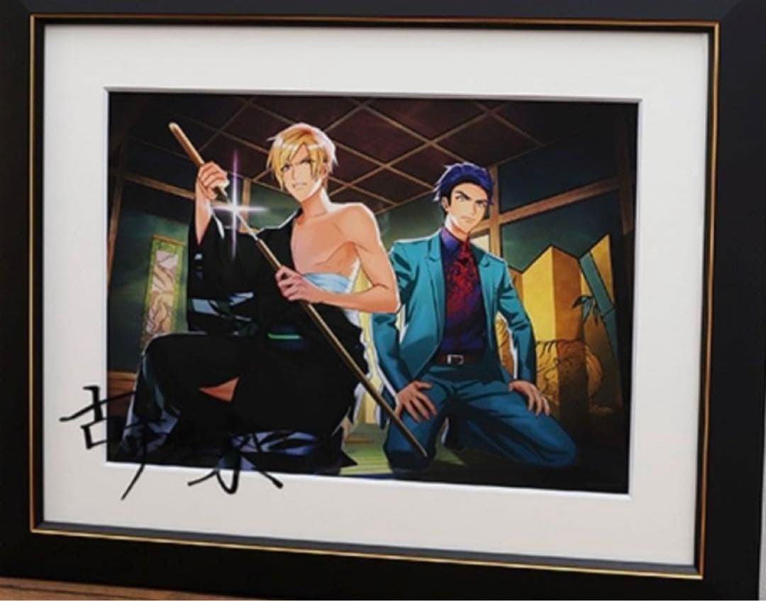 A3!展　東京会場　複製サイン入りキャラファイングラフ　複製原画　古市左京