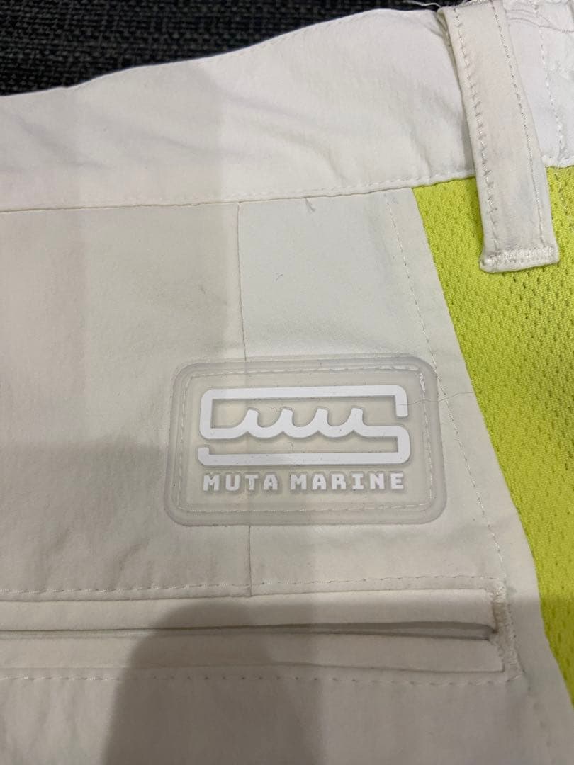 muta スポーツパンツ ホワイト ネイビー