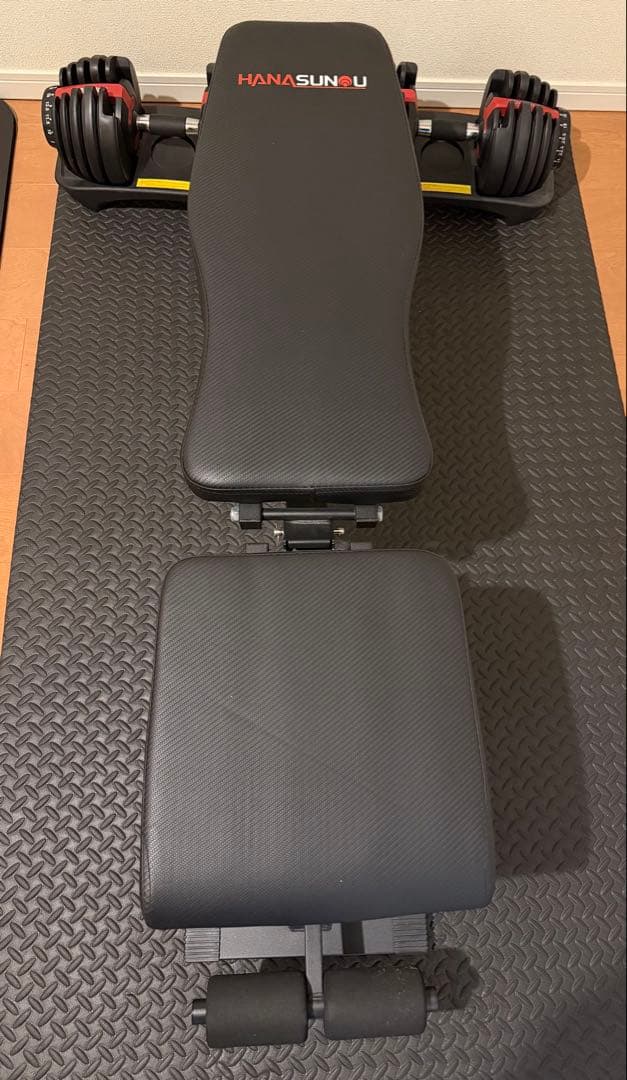 ご*う様 トレーニングベンチ & 可変式ダンベル　セット