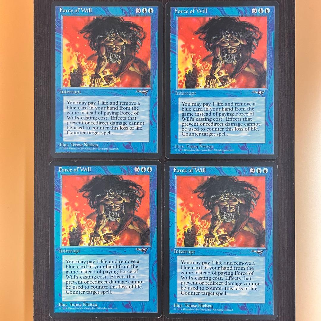 MTG 意思の力 Force of Will 英語 4枚 ALL アライアンス