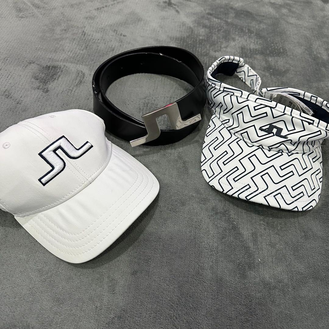 即日発送！J.LINDEBERGリンドバーグキャップサンバイザーベルト３点セット