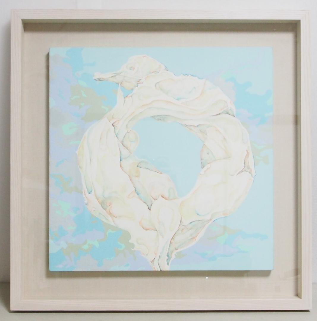 佐貫巧「symbiosis」◆キャンバスにアクリル画作品◆額装済◆さぬき たくみ