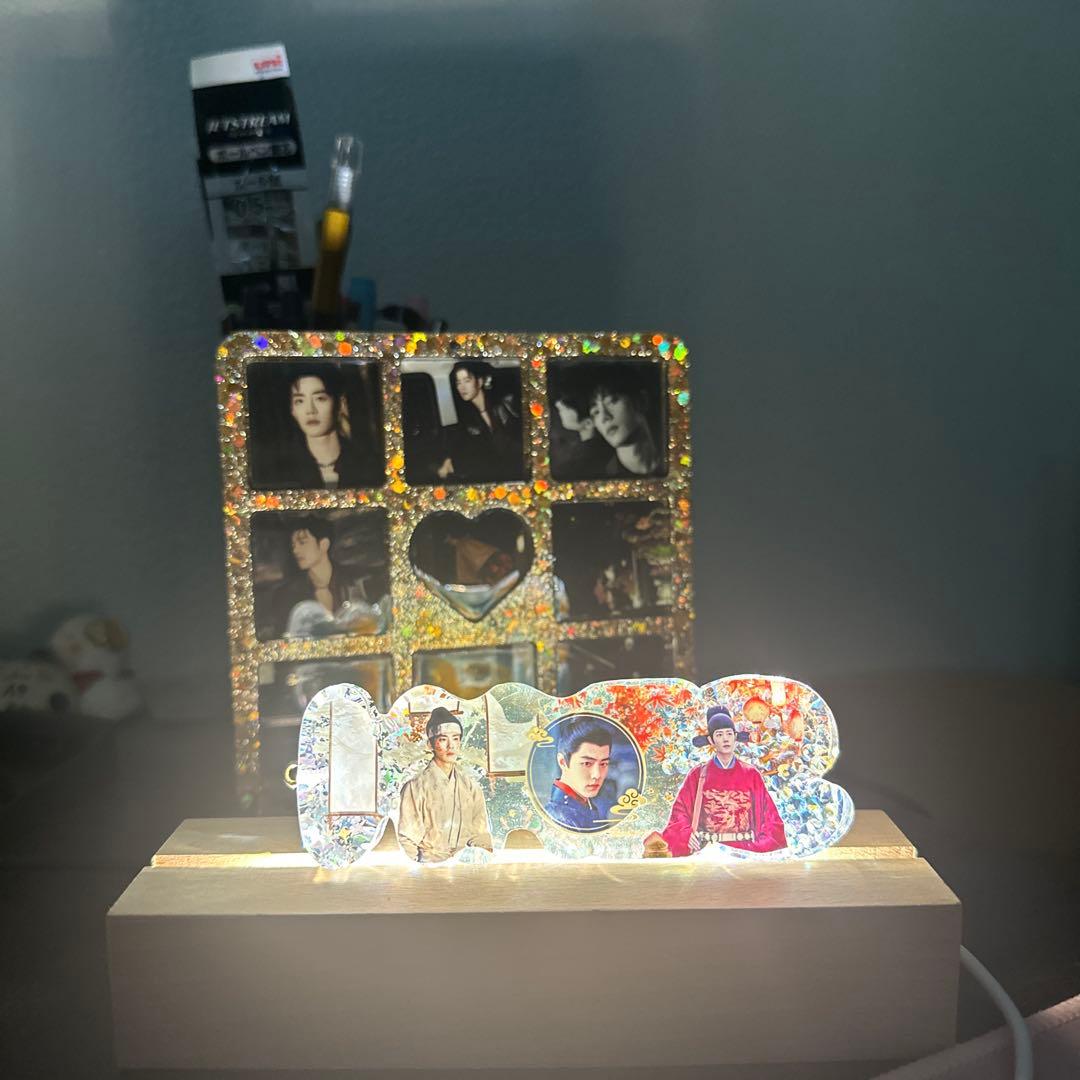 王一博 厚いレジン置物です&バッグチャームに&ナイトライトにもなります❣️9点