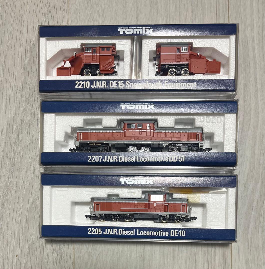 TOMIX J.N.R. ディーゼル機関車DE15/DD-51/DE-10セット