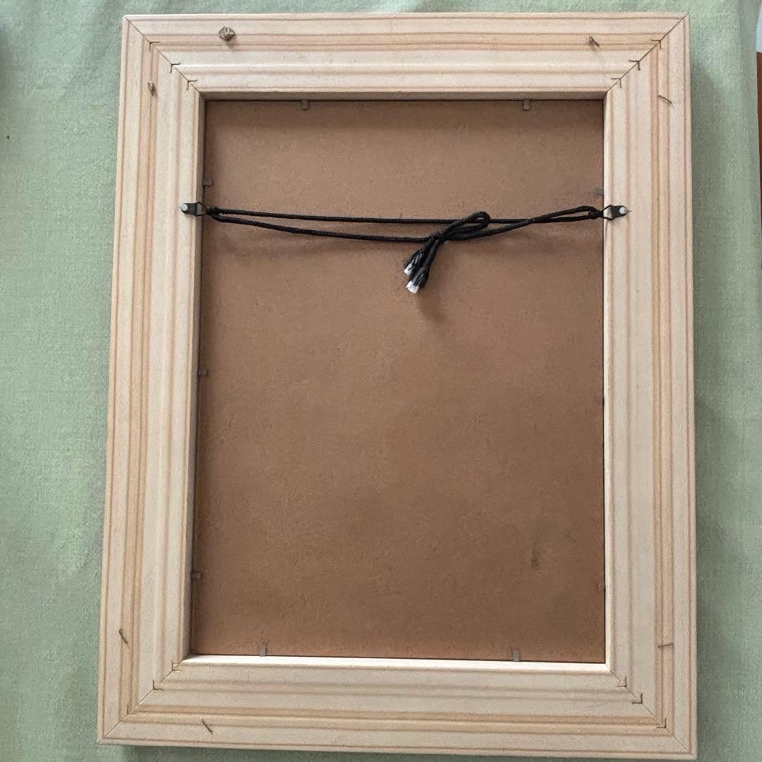 【朝鮮民画】自然風景 絵画 木製フレーム付き