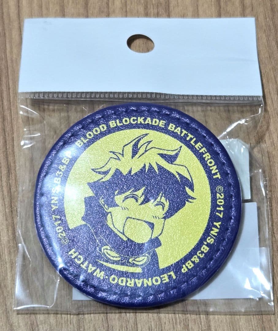 血界戦線 レザー缶バッジ レオナルド