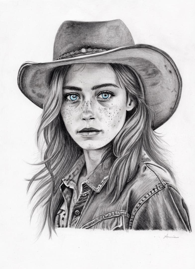 鉛筆画「Individuality」　B5大サイズ