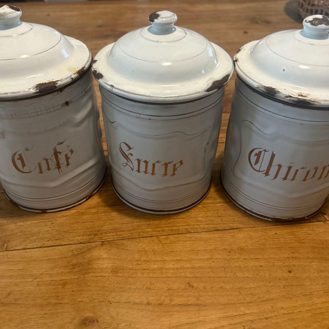 Antiqueキャニスタ−セット 3缶