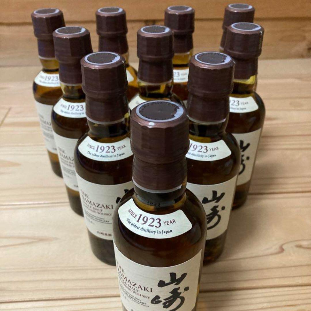 山崎 ミニボトルl 10本セット ウイスキー 180ml