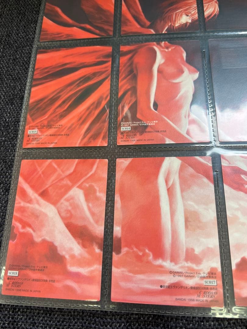 エヴァンゲリオン 1998年 BANDAIグッズ劇場版　特典セット非売品カード