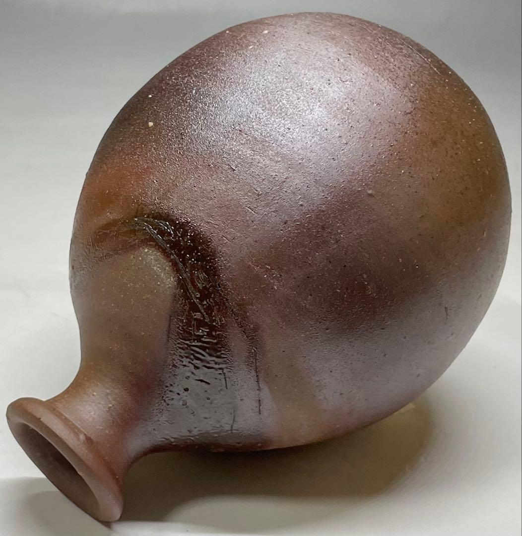 人間国宝　藤原雄　備前徳利　備前焼　共箱　共布　栞　S119