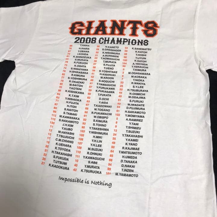 ジャイアンツ 優勝記念 サイン入り Tシャツ 巨人