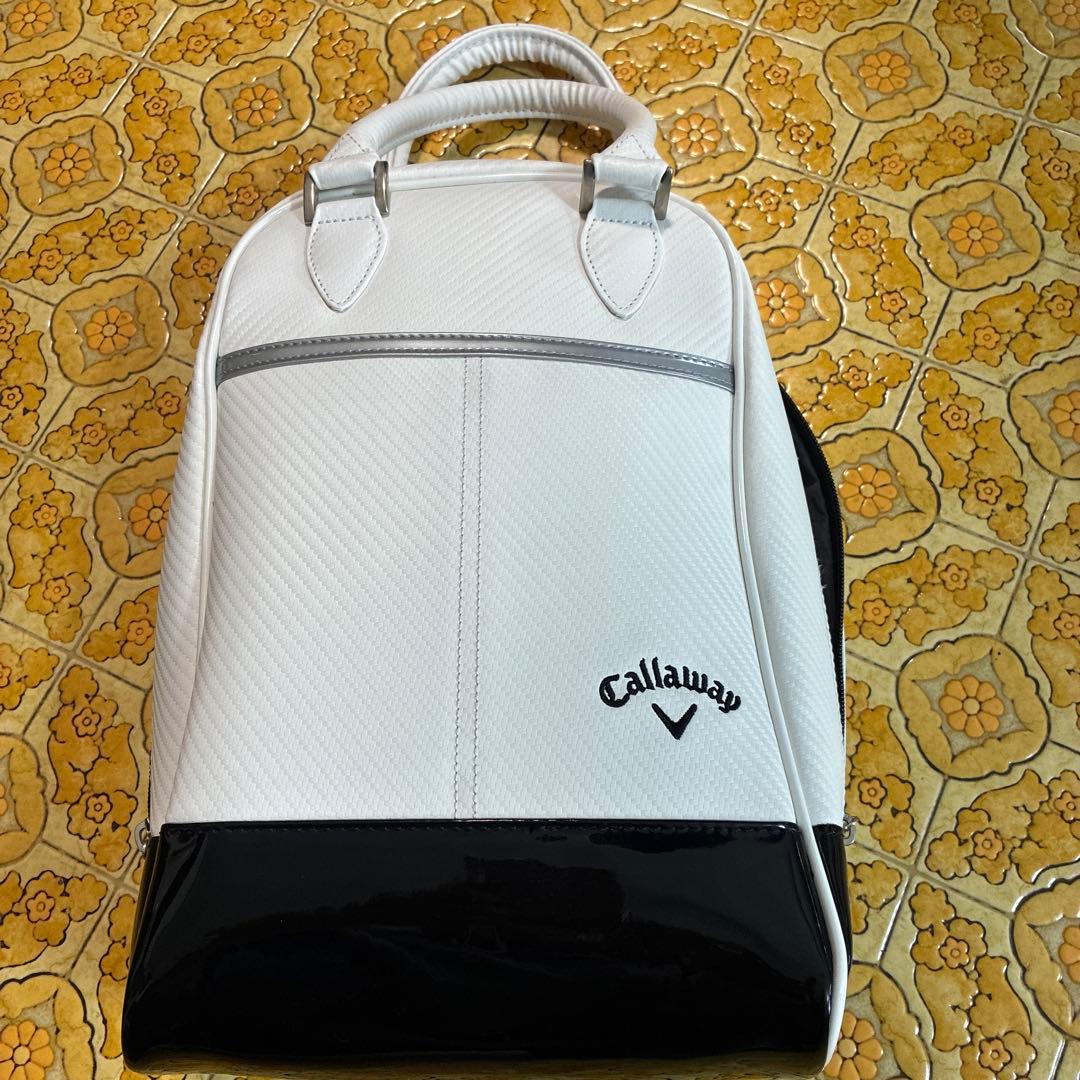 Callaway ゴルフシューズバック　ホワイト/ブラック　ゴルフグローブ、他