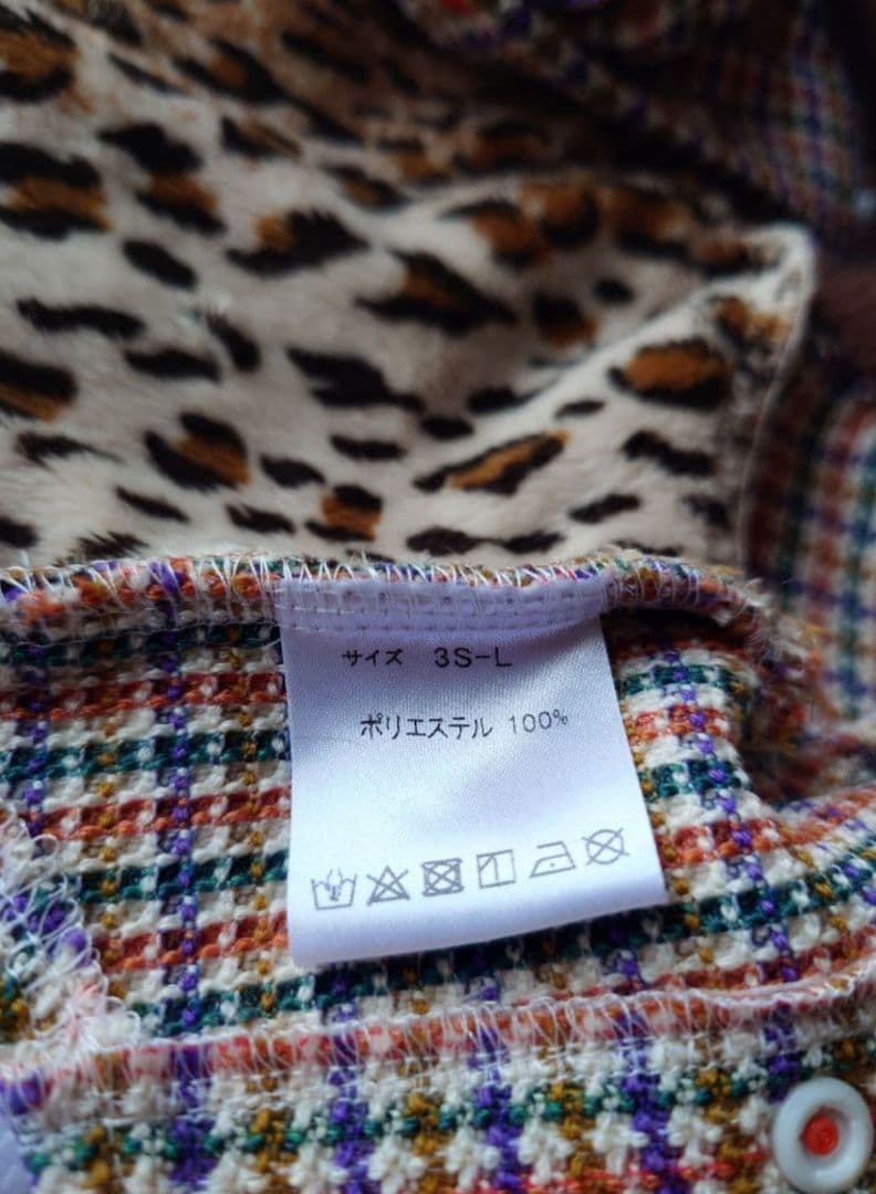 J＆Kanimals　はるちゃんコート　ツィードジャケットワンピース　３ＳーＬ