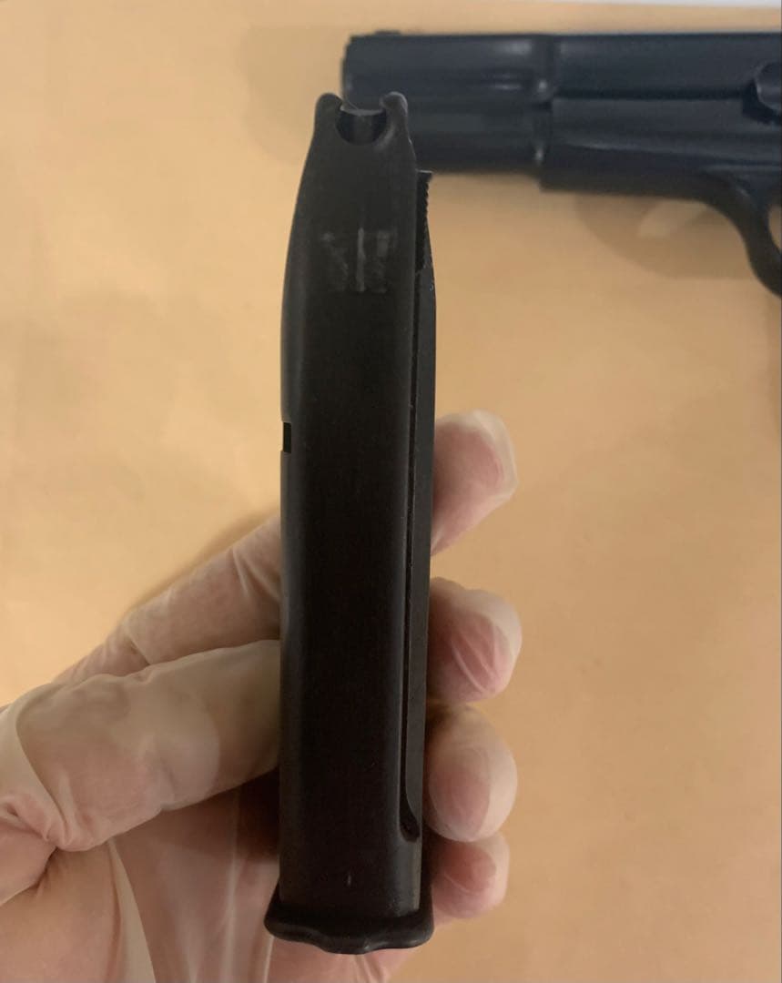 【廃盤希少】タナカワークス　「ブローニングハイパワー　ミリタリー」HWガスガン