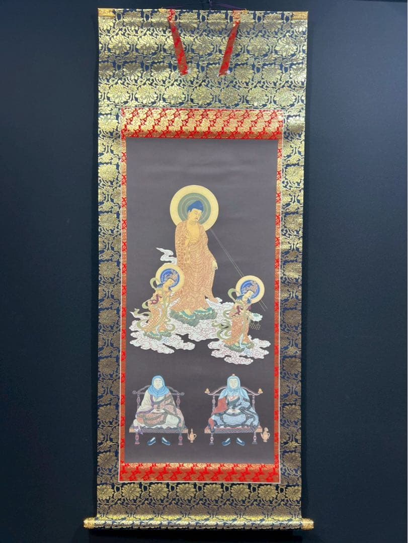 30 天台五尊仏 仏画 仏間 縁起物 無落款