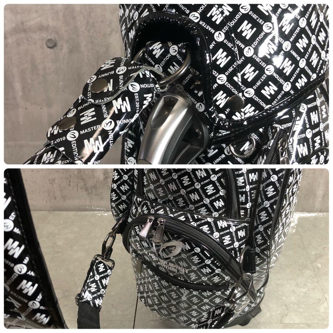 マスターバニーエディション　キャディバッグ　エナメル生地　3点式　カート式