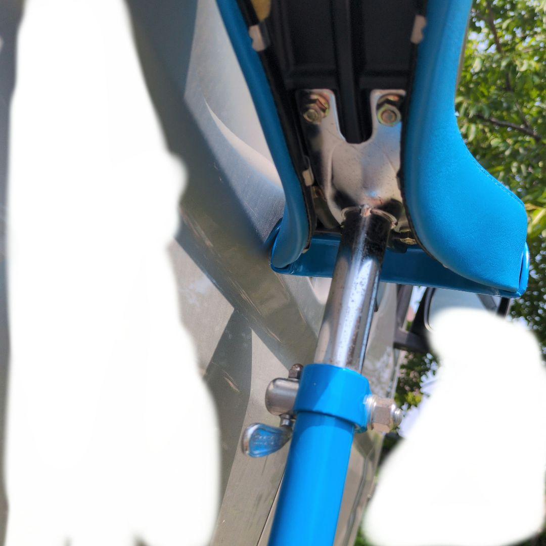 【値下げ】MIYATA 一輪車 フラミンゴ　青　ミヤタ　ブルーカラー　24インチ